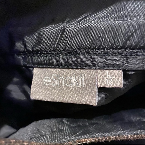 ESHAKTI Women Brown Wool Cat Face Midi Skirt Size Large - Picture 10 of 12